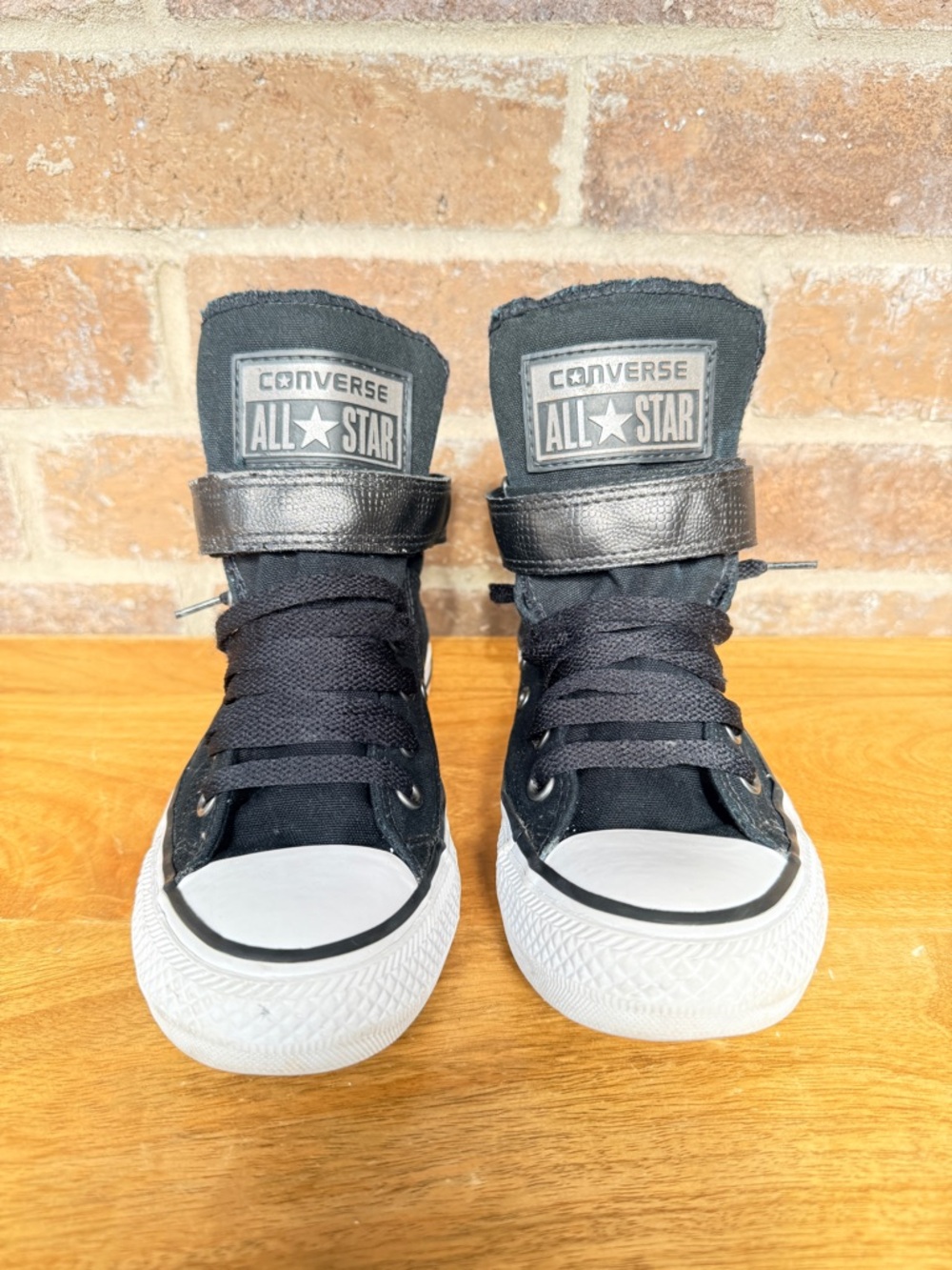 Converse Black & White Kids High-Top Sneakers